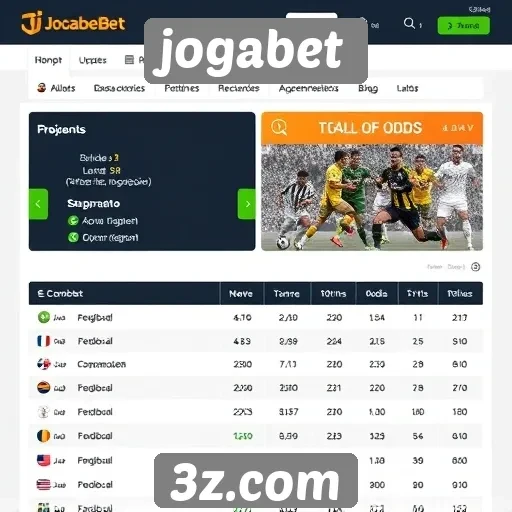Comparação de odds oferecidas pelo jogabet