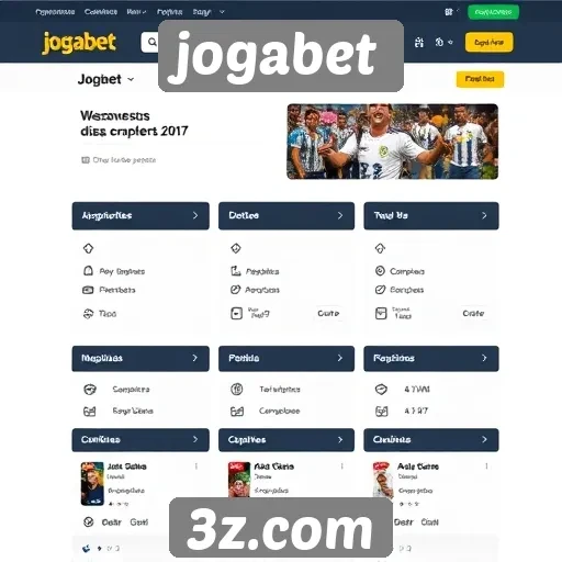 Análise da interface do usuário do site jogabet